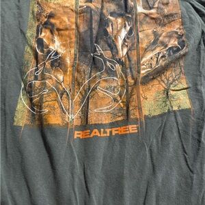 Realtree Camouflage Tee in Black and Orange